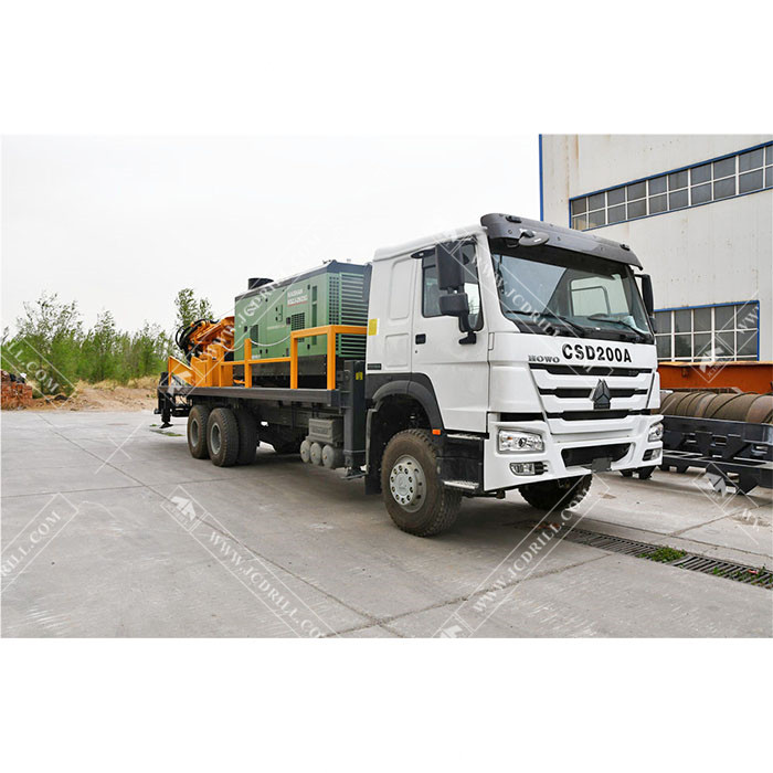 CSD200A DTH Water Well Drilling Rig with Air Compressor for 200m