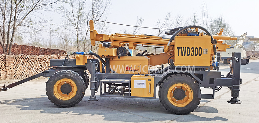 TWD300 trailer mounted hydraulic water well drilling machine