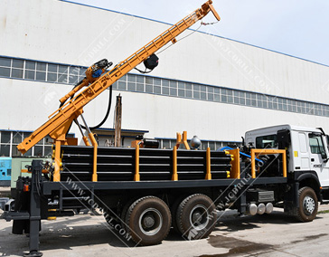 Hydraulic Rotary Truck Mounted Borehole Drilling Rig