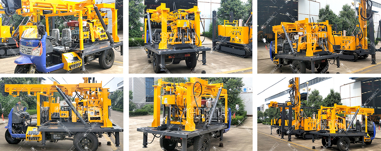 Hydraulic Spindle Core/Water Well Drilling Machine Three Wheel Vehicle