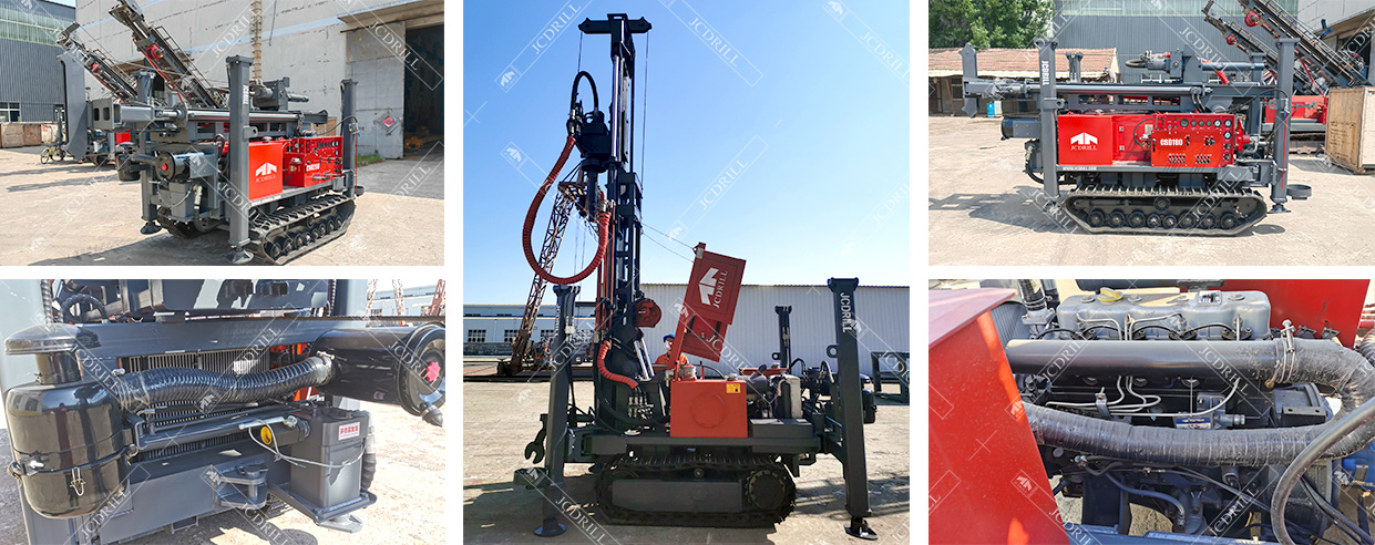 Multi-Functional Water Well Drilling Rig by Crawler Moving