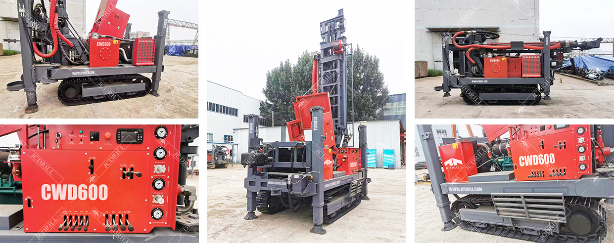 Hydraulic Crawler Water Well Drilling Rig for 600m