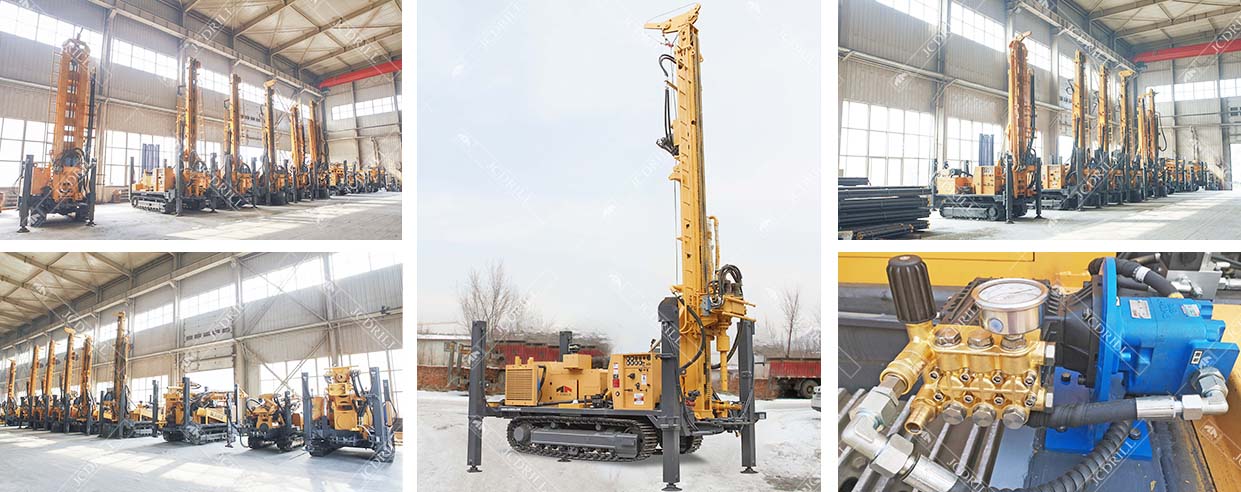 CWD1200 Rotary Borehole Crawler Water Well Drilling Rig