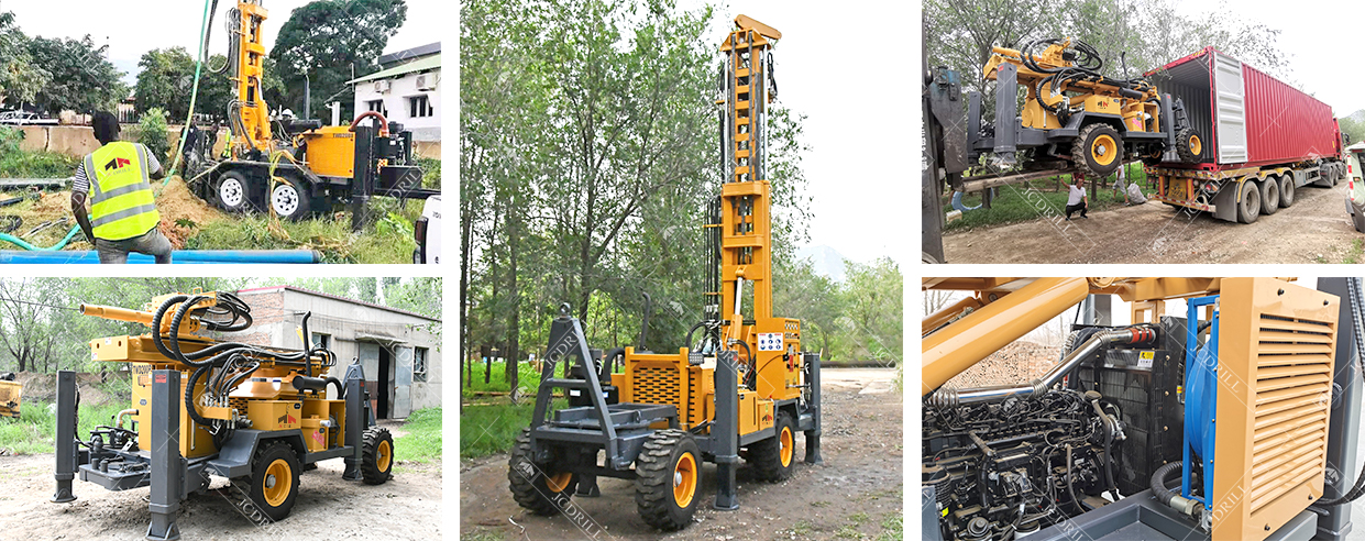 TWD200 Trailer Hydraulic Borehole Water Well Drilling Rig