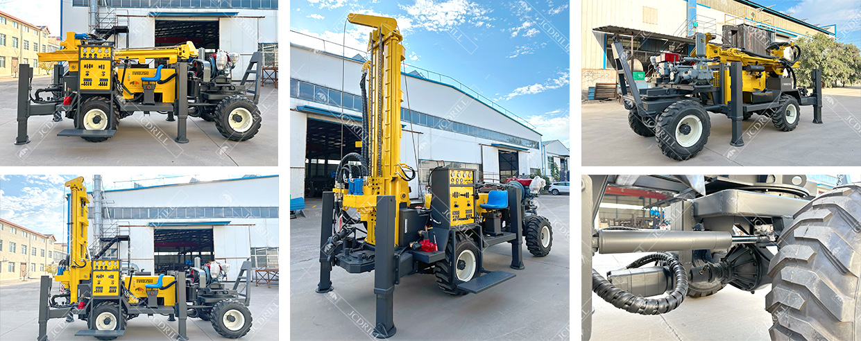 TWD260 Trailer Mounted Hydraulic Water Well Drilling Rig Machine