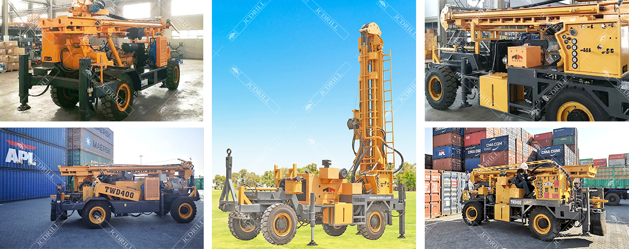 TWD400 Trailer-Mounted Portable Water Well Drilling Machine