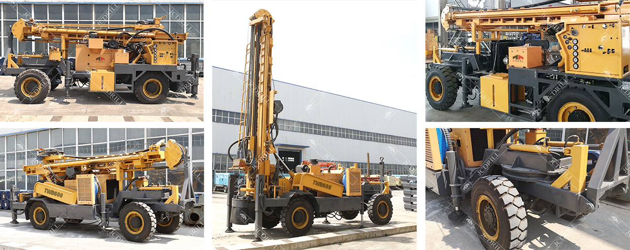 TWD600 Hydraulic  Trailer Water Borehole Drill Machine