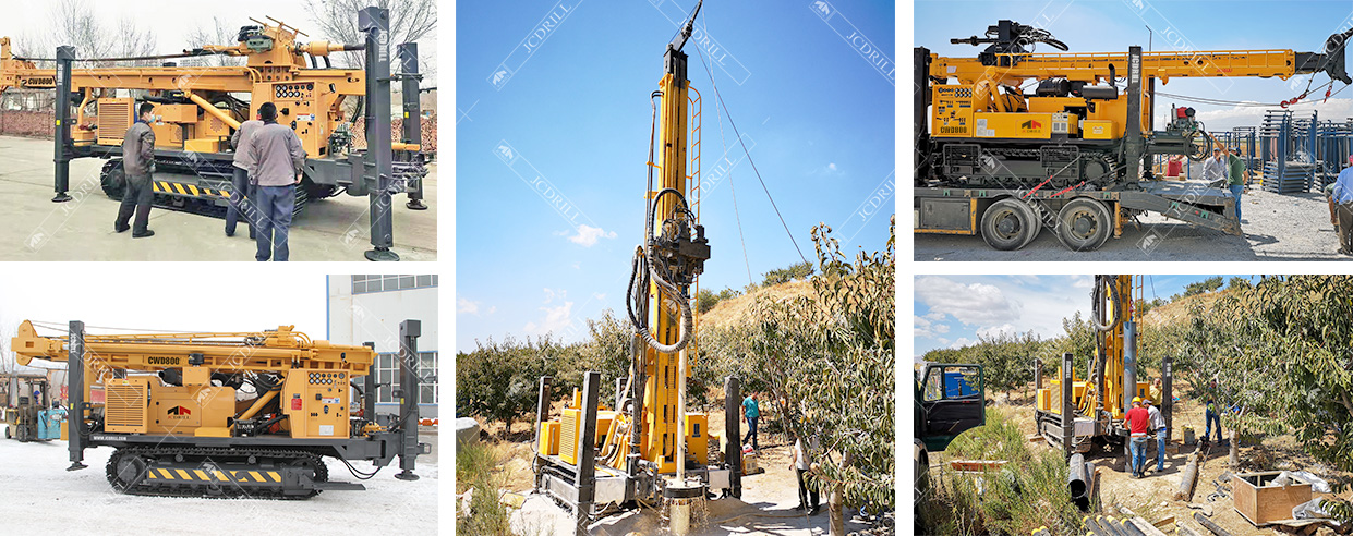 CWD800 Borehole Hydraulic Crawler Water Drilling Machine