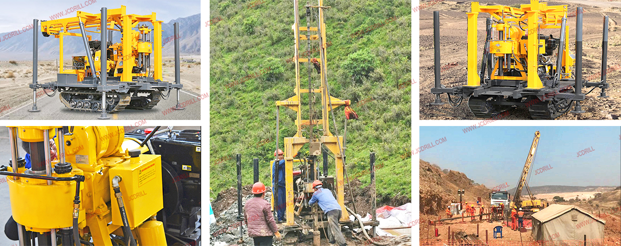 JXY200L Crawler Vertical Spline Water Well / Core Drilling Rig