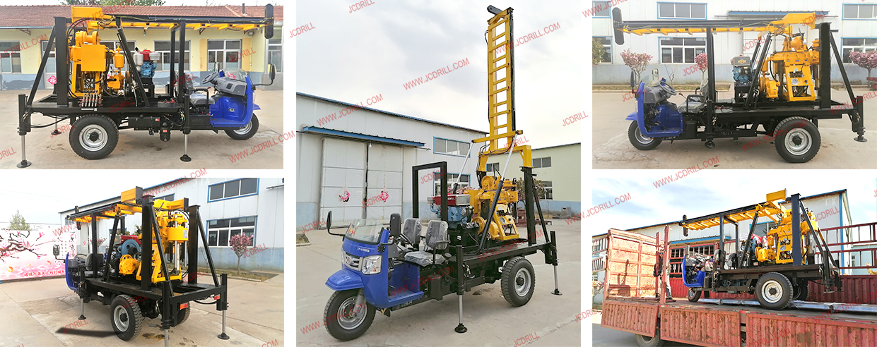 JXY200T Three Wheel Vehicle Mounted Hydraulic Spindle Core  Drilling Machine