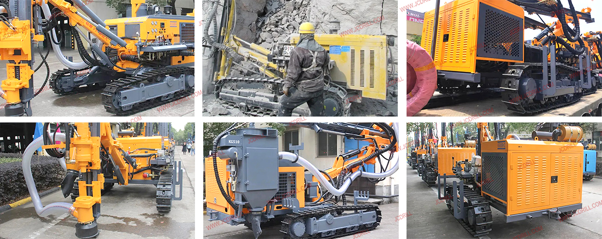 KG430 Crawler Diesel Engine Driven DTH Rock Drilling Rig