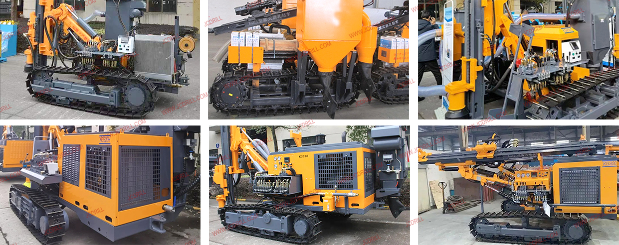 Kg610 Powerful Down The Hole Rock Blast Earth Drilling Machine