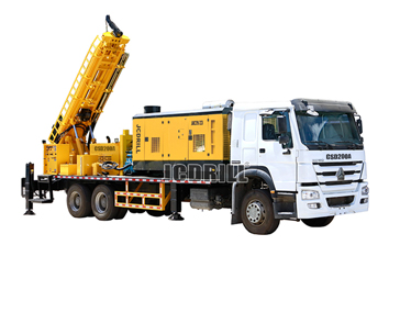 DTH Water Well Drilling Rig with Air Compressor for 200m