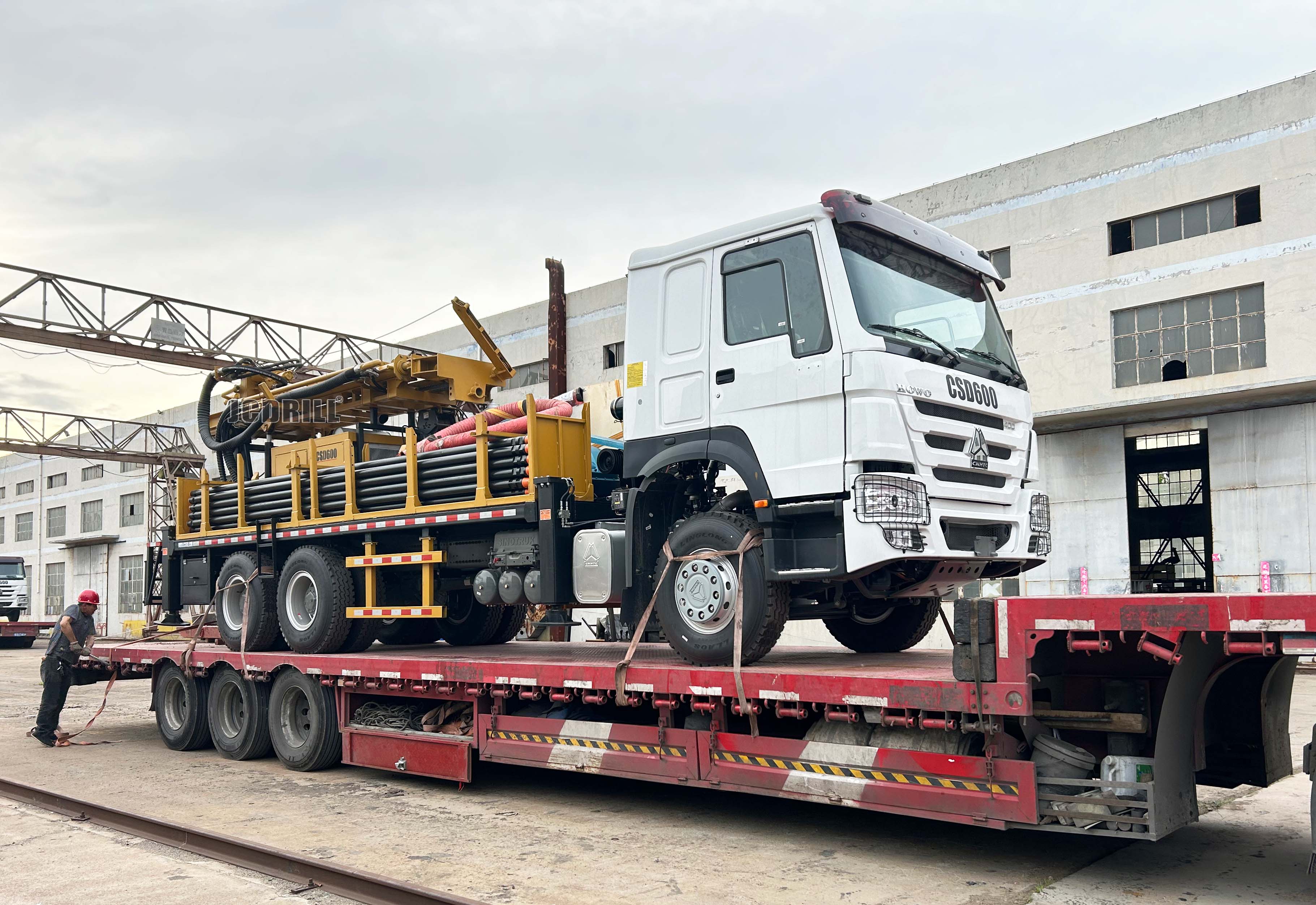 Shipping a Truck-Mounted Water Well Drilling Rig to North America by Sea