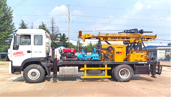 Shipping CSD300 4X2 Truck-Mounted Water Well Drilling Rig to Africa by Sea