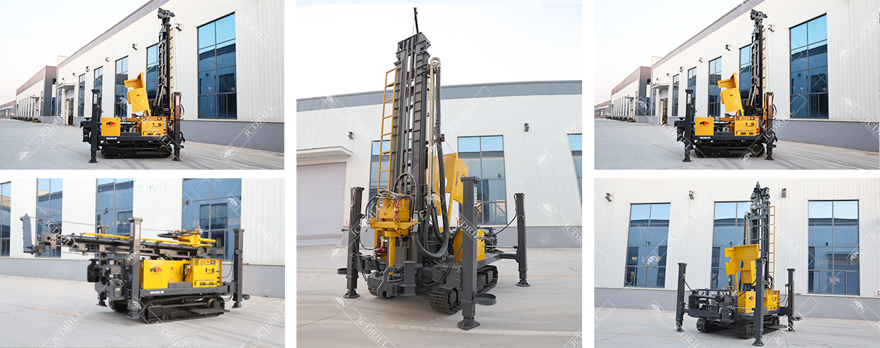 CWD450T Crawler Mounted Hydraulic Borehole DTH Water Well Drilling Rig Machine CWD450T Crawler Mounted Hydraulic Borehole DTH Water Well Drilling Rig Machine
