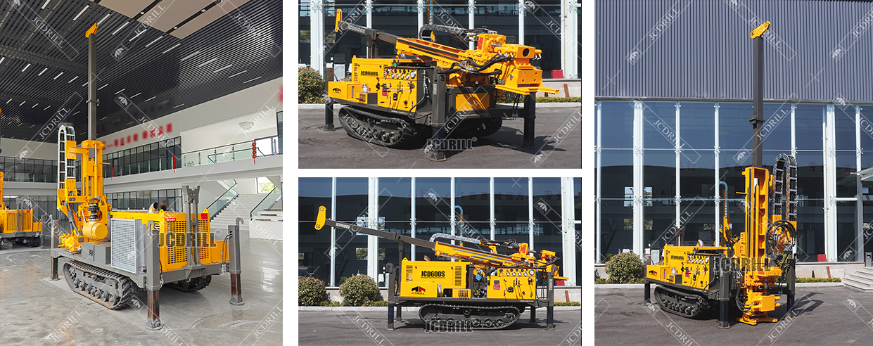JCD600S Full Hydraulic Crawler Mounted Diamond Borehole Core Mining Drilling Rig Machine