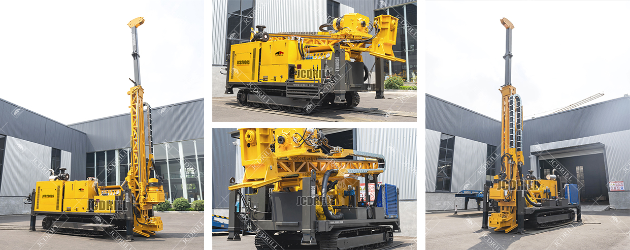 JCD2000S Full Hydraulic Core Fast Drilling Speed Rig Mineral Exploration for Slope and Straight Holes Drilling