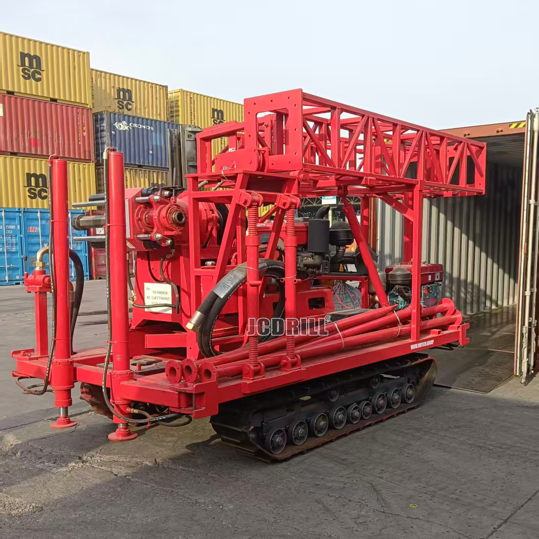 JXY360 Crawler-Mounted Vertical-Spindle Drilling Rig Shipped to Europe