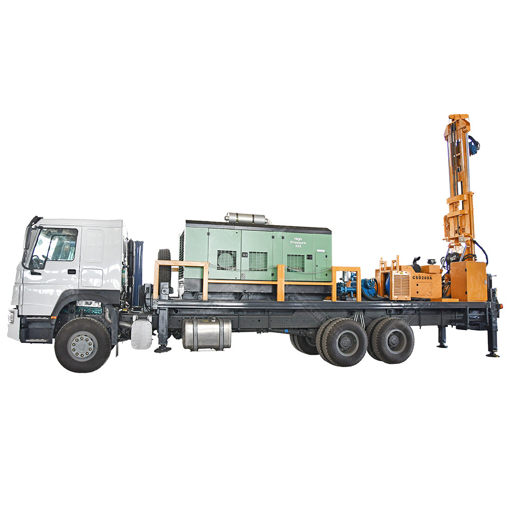 JCDRILL DTH Water Well Drilling Rig with Air Compressor for 200m