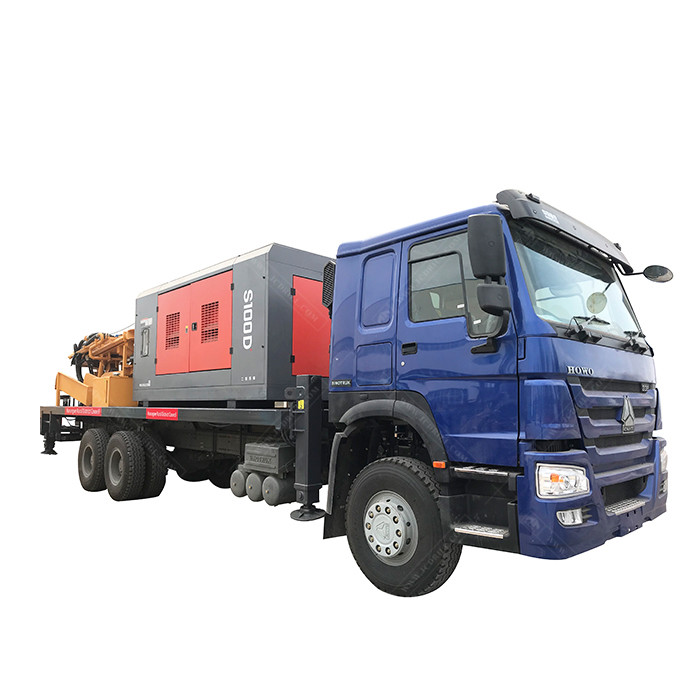 200m Truck Mounted Water Well Drilling Rig with Air Compressor