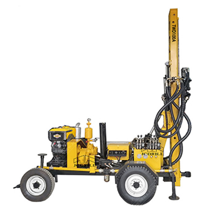TWD100A Portable Trailer Mounted Water Well Drill Rig