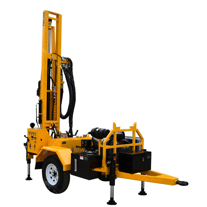 TWD200 Trailer Hydraulic Borehole Water Well Drilling Rig