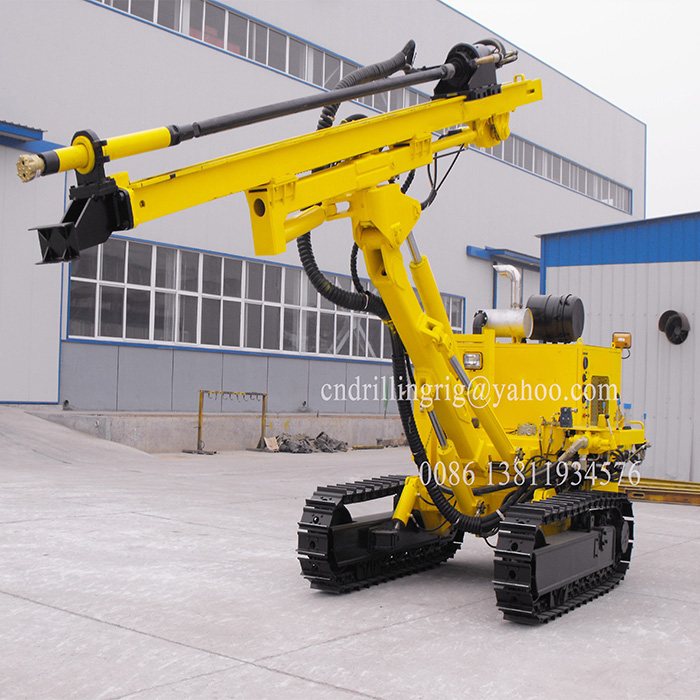 JC580 Cummins Engine Drived Hydraulic DTH Rock Drilling Rig