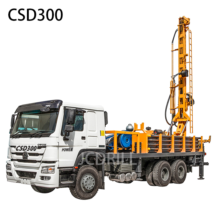 CSD300 Hydraulic Rotary Truck Mounted Borehole Drilling Rig