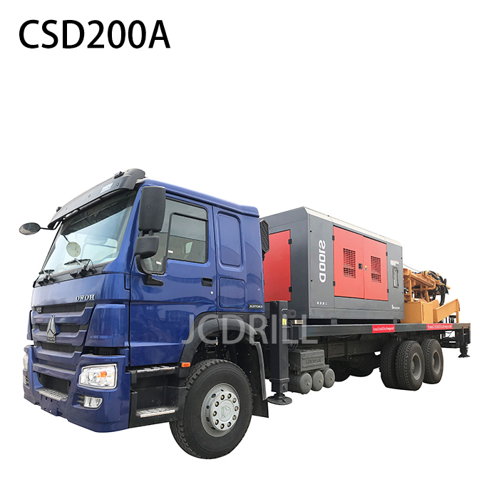 CSD200A Truck Mounted Water Well Drilling Rig with Air Compressor