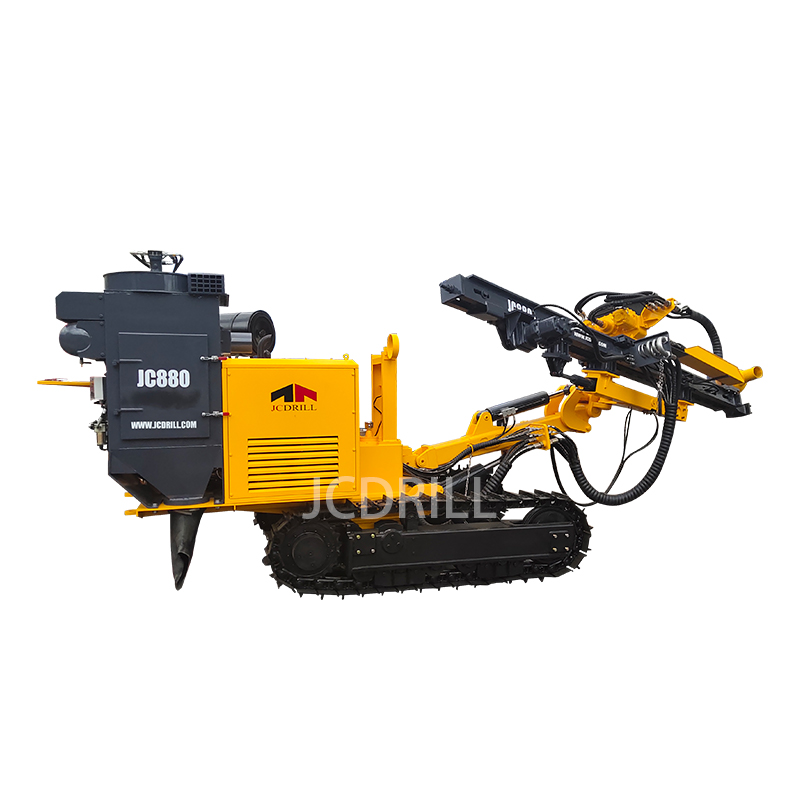 JC880 hydraulic DTH Drilling Machine  Blasting Hole Rock Drilling Rig For Mining