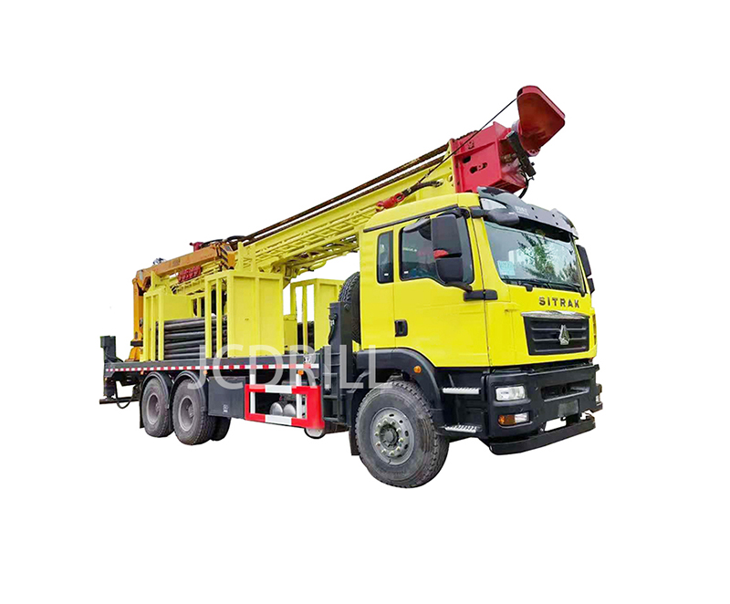 DTH Rotary Hydraulic Truck Mounted Borehole Water Well Drill Machine