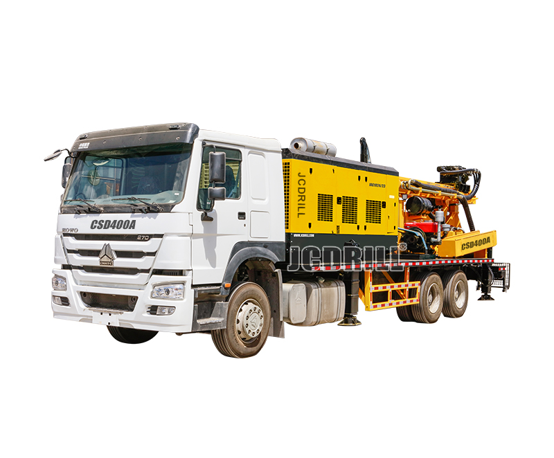 Truck Mounted Water Well Drilling Rig with Air Compressor Compressor on board