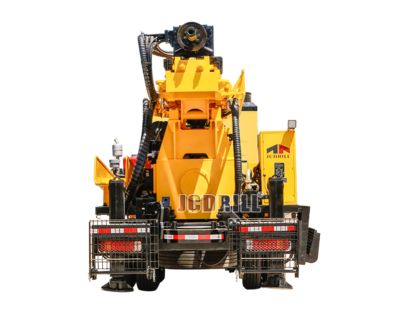 Truck Mounted Water Well Drilling Rig with Air Compressor Compressor on board