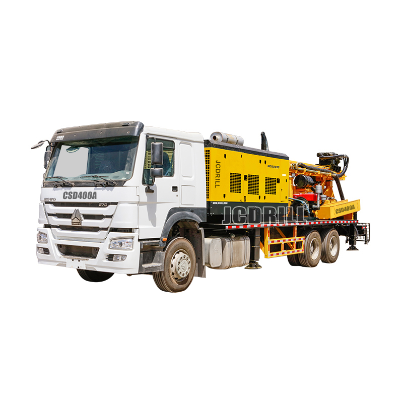 Truck Mounted Water Well Drilling Rig with Air Compressor Compressor on board