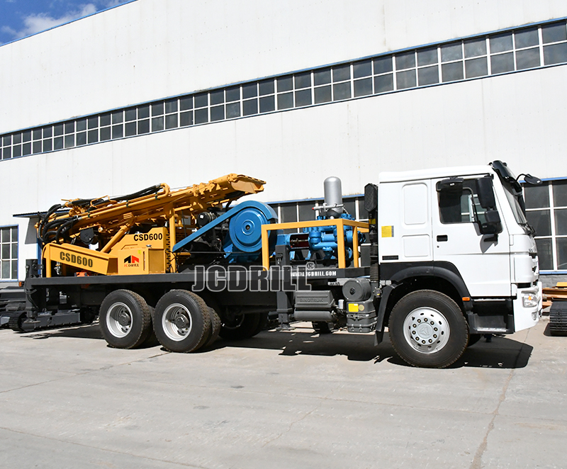 Hydraulic Pneumatic Truck Rotary Borehole Water Well Drilling Rig
