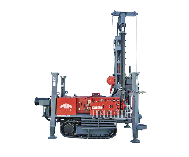 Multi-Functional Water Well Drilling Rig by Crawler Moving