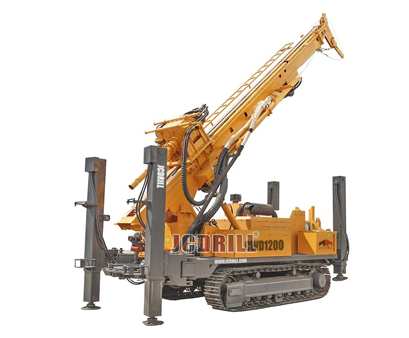 CWD1200 Rotary Borehole Crawler Water Well Drilling Rig