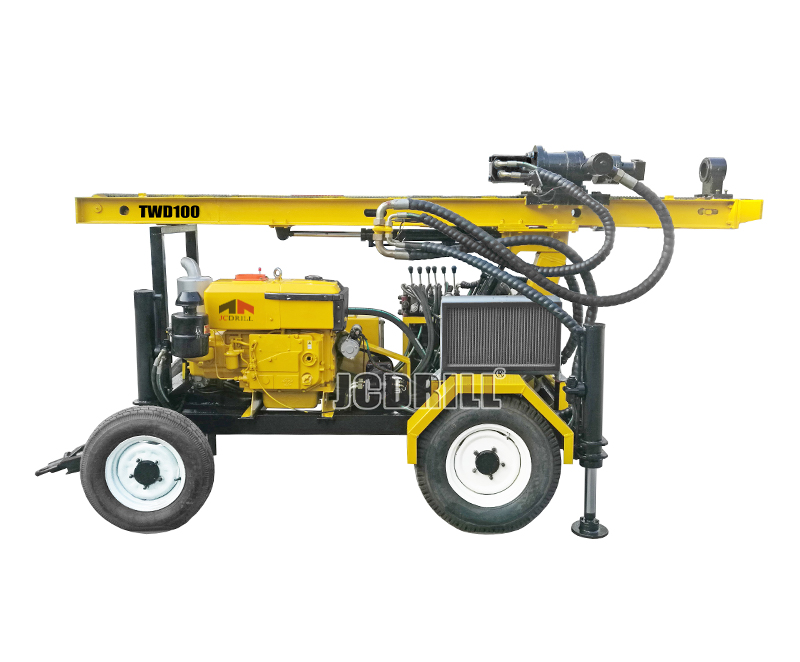 TWD100 Portable Trailer Mounted Water Well Drill Rig