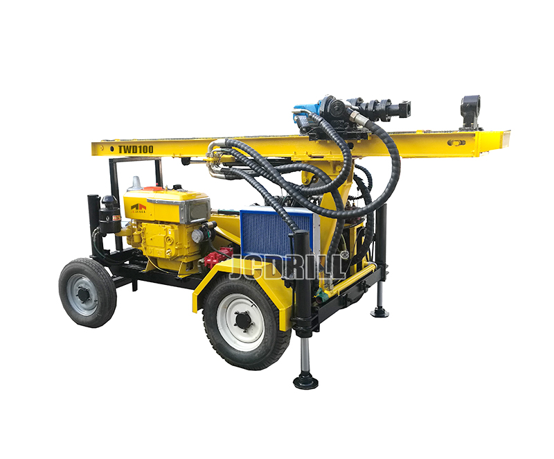 TWD100 Portable Trailer Mounted Water Well Drill Rig