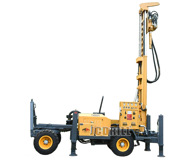 TWD200 Trailer Hydraulic Borehole Water Well Drilling Rig