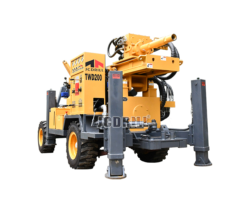 TWD200 Trailer Hydraulic Borehole Water Well Drilling Rig