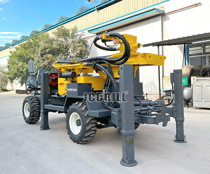 TWD260 Trailer Mounted Hydraulic Water Well Drilling Rig Machine