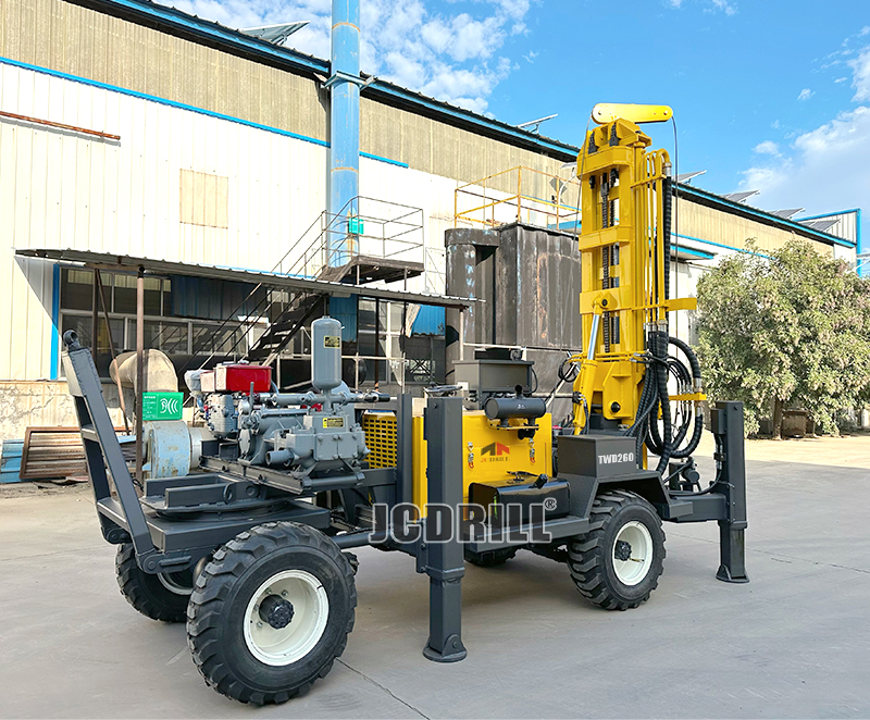 TWD260 Trailer Mounted Hydraulic Water Well Drilling Rig Machine