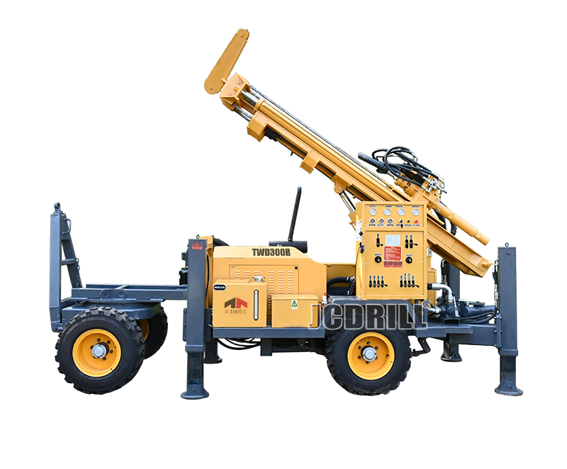 TWD300B Trailer Hydraulic Borehole Water Well Drilling Rig