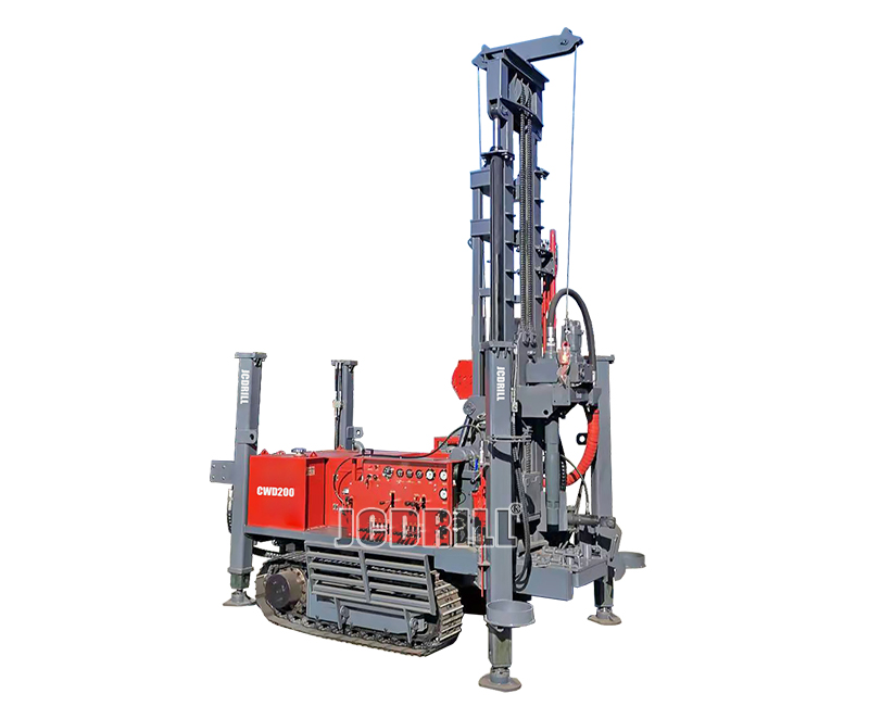 CWD200 DTH Hydraulic Crawler Mounted Water Well Drill Rig for Sale