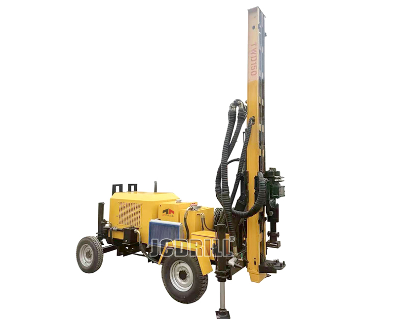 TWD150 Trailer Borehole Well Drilling Rig for Water Well