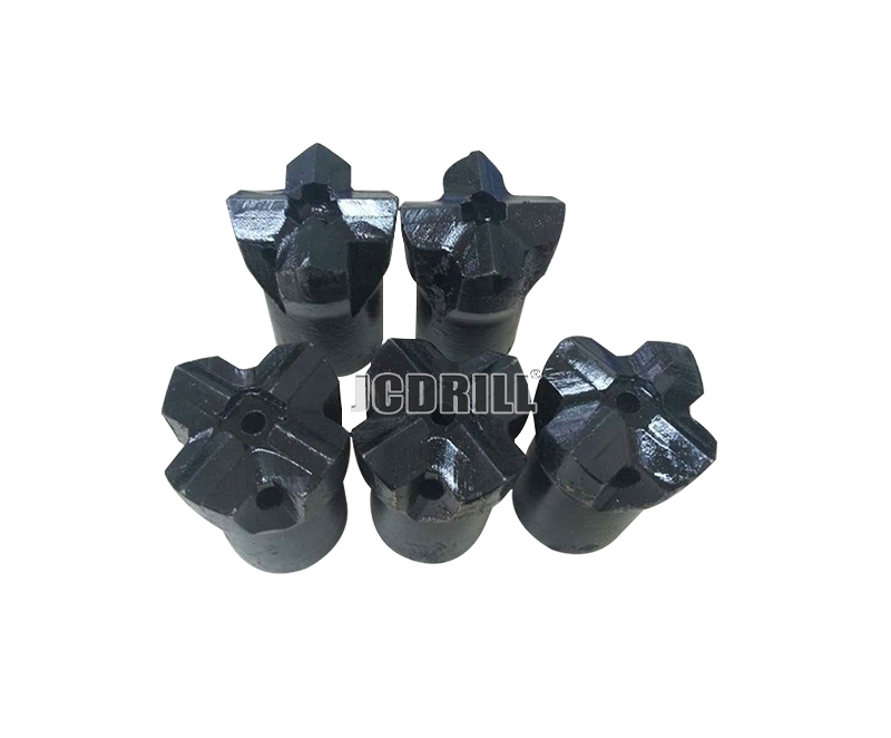 Cross Type Bit Tapered Connection Cross Bit In Quarring Rock Mining Small Hole Drilling Tungsten Carbide