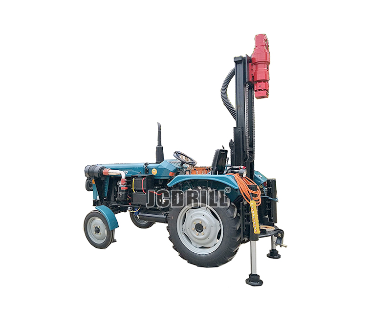 TD100 Pneumatic Tractor Mounted Water Well Drilling Rig