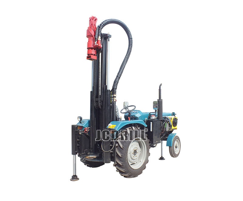 TD100 Pneumatic Tractor Mounted Water Well Drilling Rig